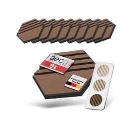 колір: шпонований горіх | акустичний фетр чорний (m2)