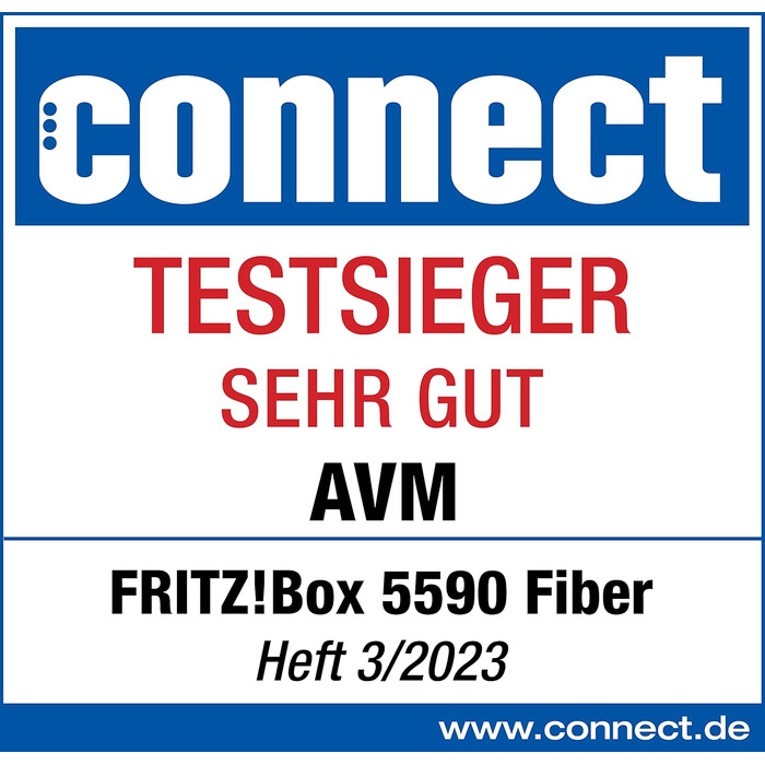 Роутер FRITZ!Box 5590 Fiber: Wi-Fi 6, 2.5 Gigabit LAN, Mesh, DECT, для підключення до оптоволоконного інтернету