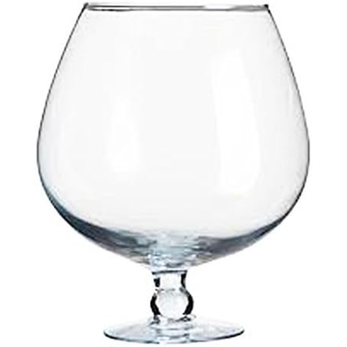 Oberstdorf Glassworks XXXL Giant Cognac Swinger Glass, Cognac Swinger, Crystal Glass. NOT A PUNCH BOWL. Capacity approx. 7 liters, height approx. 28 cm, opening at the top approx. 15 cm