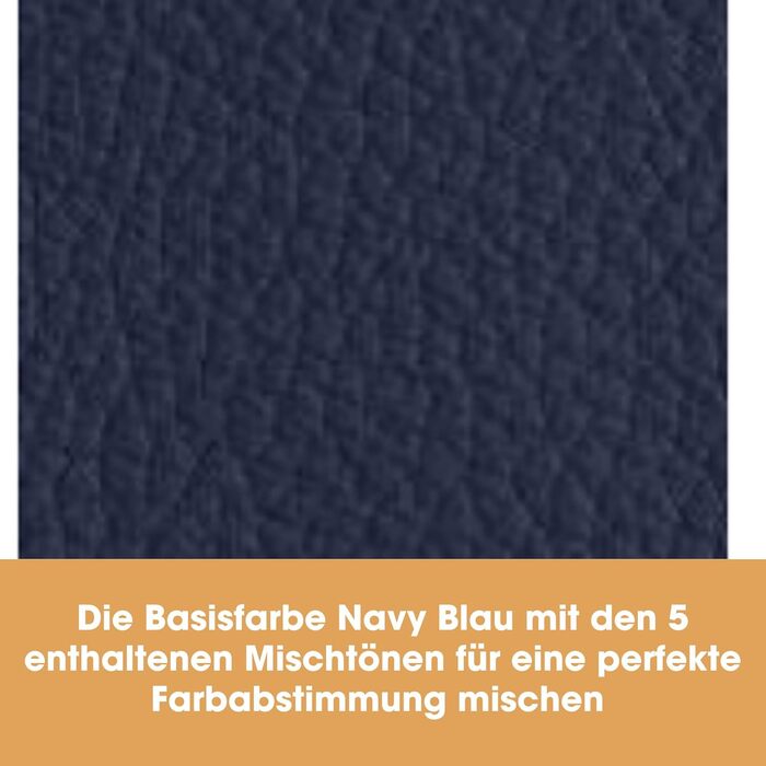 Complete leather repair kit for filling and coloring damage - 12 colors, matching any shade - Blue