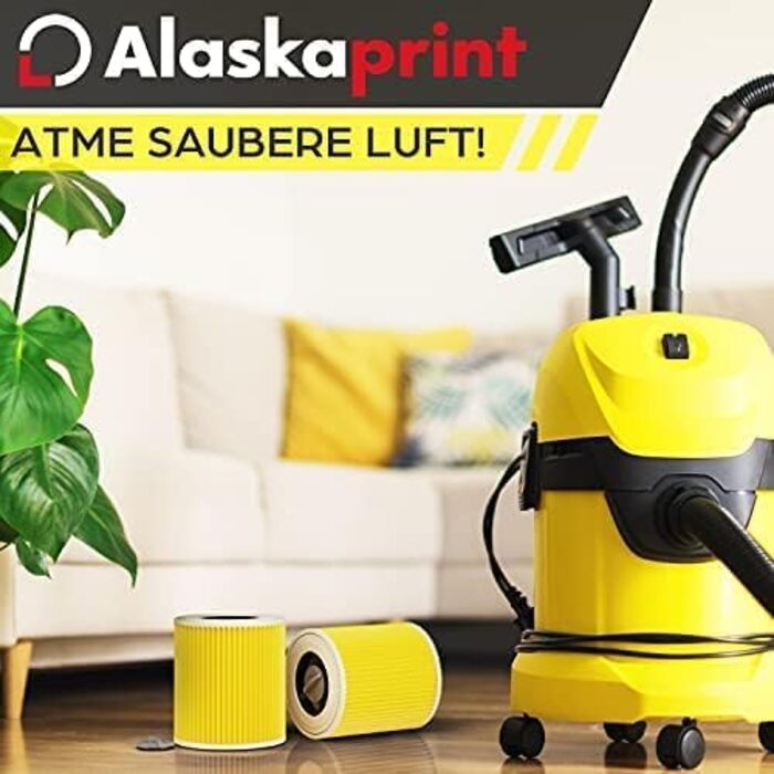 Фільтр для пилососа Kärcher (12 мішків + 1 фільтр) - сумісний з WD3, WD2, WD 3, WD1, MV3, MV2, NT, KNT, K A SE, VC. Замінник 6.414-552.0, 6.414-772.0, 6.414-547.0. Для алергіків