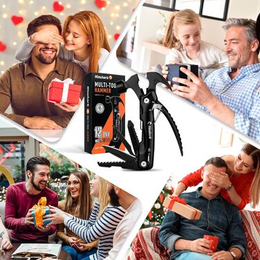 Мультитул 12-в-1 Hinshark для чоловіків: кемпінговий аксесуар, подарунок на День Папи, Різдво, День Святого Валентина