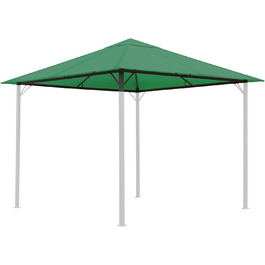 QUICK STAR Replacement Roof for Garden Pavilion 3x3m RAL 7012 Antique Pavilion Roof Replacement Cover (3 x 3 m - 250g/m², Green)