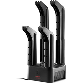 Сушарка для взуття VEVOR з 4-ма трубками, таймером, 200 Вт, підігрівач та сушар для чобіт та взуття