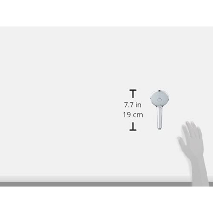 GROHE Euphoria 110 Massage Hand Shower (3 Spray Patterns, Anti-Limescale System, with Spray Dimmer), Chrome, 27221000