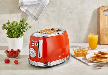Тостер Zilan RETRO BREAD TOASTER, червоний, 850 Вт