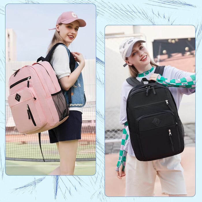 Чорний рюкзак для ноутбука 15.6