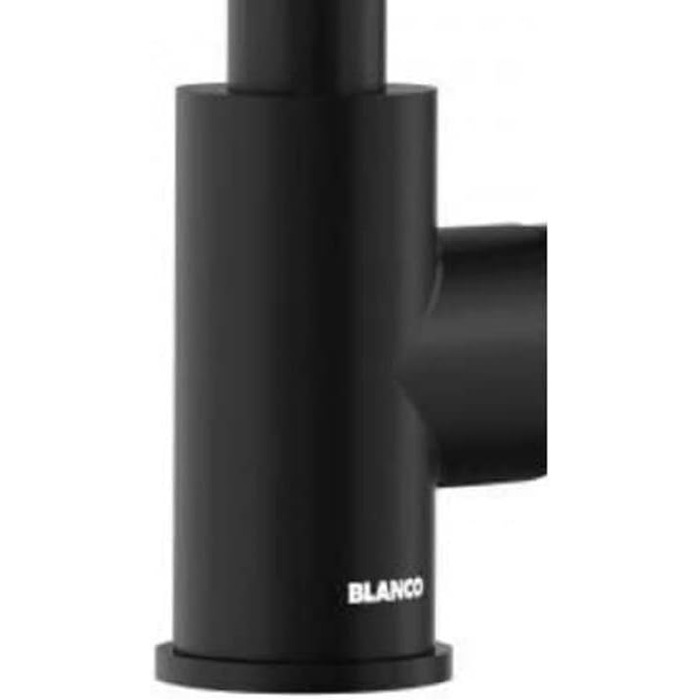 Кухонний змішувач BLANCO MILA чорного матового кольору, високого тиску, з висувним виливом та керамічною картриджі