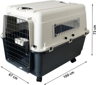 Karlie Nomad Pet Carrier - Front Loader - Large (68x51x47cm)