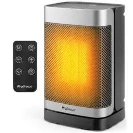 Керамічний тепловентилятор-товпіль Pro Breeze ThermaCube Plus 2200W з термостатом, дистанційним керуванням та Eco-режимом, обертання 65°, захист від перекидання