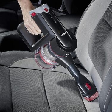 Бездротовий акумуляторний пилосос SEVERIN HV 7166 (Чорний): 60 хв роботи, 2-в-1, для тварин, легкий, без мішка, 400 Вт