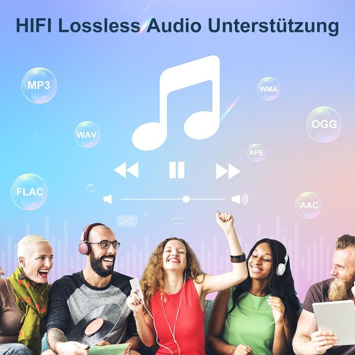 MP3-плеєр MECHEN на Android 9.0 з Wi-Fi та Bluetooth, 4-дюймовий сенсорний екран, підтримка Spotify, Amazon Music, Audible, радіо, білий колір — ідеальний для спорту, подорожей та дітей