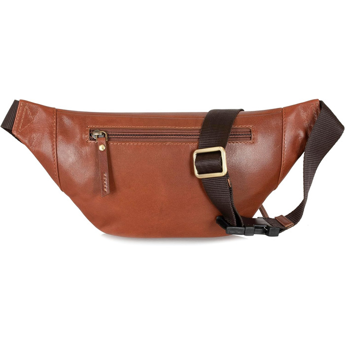 Чоловіча поясна/животна сумка Marc Peter® Varadero з натуральної шкіри Наппа | Сумка на пояс/через плече | Vintage коричневий