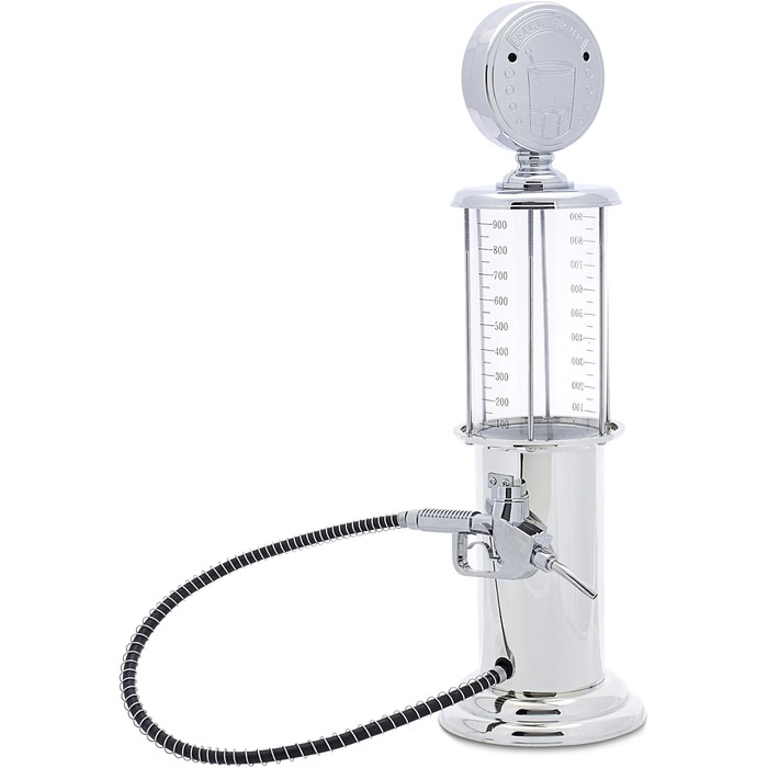 Relaxdays Drink Dispenser for Alcoholic Beverages, 2 Pack, Beer, Juice, Water, Funny, Made of Plastic and Silicone, 900 ml, Chrome