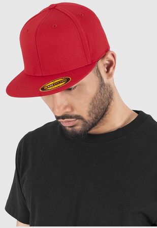 Шапка Flexfit Unisex Premium 210 Fitted (L-XL, Червона) - Оригінальна якість
