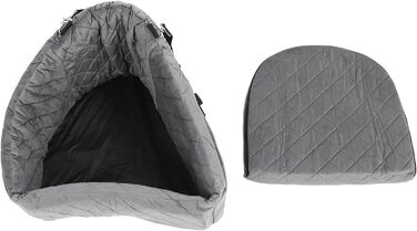 Автокрісло для собак Ejoyous - сіре, для малих та середніх порід, до 15.9 кг, з memory foam