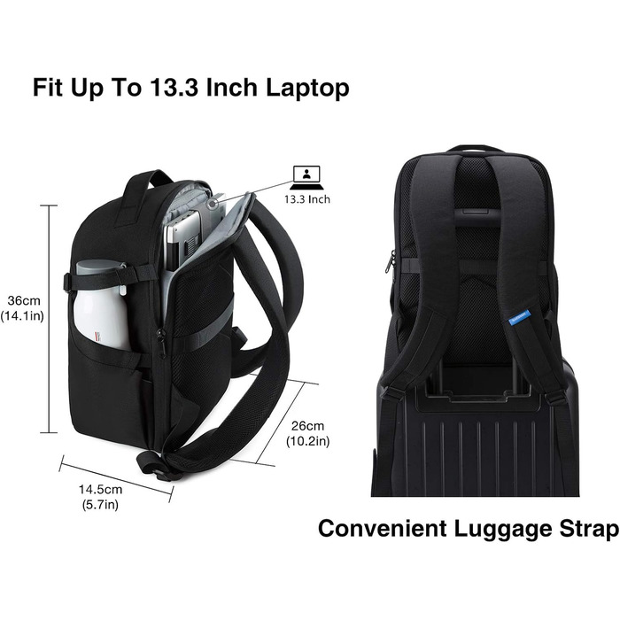 Bagsmart Рюкзак для фотокамери, DSLR/SLR, з відділенням для ноутбука 13.3