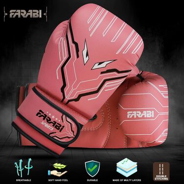 Боксерські рукавички Farabi для дітей (5-10 років) - MMA, Муай Тай, бокс - 6oz