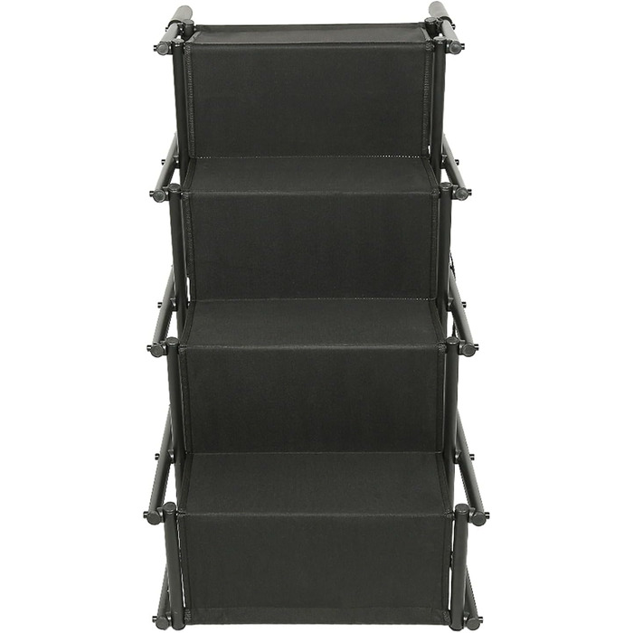 Рампа для собак Homewell - складана, до 70 кг, регульована - для маленьких, середніх, великих та хворих собак. Чорний колір