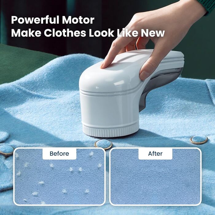 Електричний видалення ворсу для одягу та килимів (3 леза)