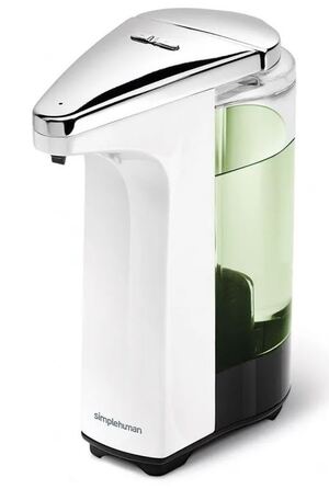 Безконтактний дозатор для мила Simplehuman, настільний, 225 мл, білий