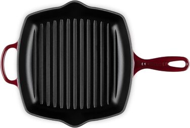 Сковорода-гриль Le Creuset Signature, чавунна, квадратна, 26 см, для всіх типів плит, індукція, 2,86 кг, Chambray
