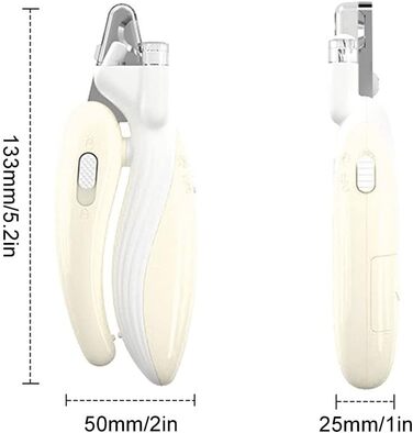 Тример для когтів домашніх тварин DONGKER з LED-підсвічуванням та гострою клинком, для собак та котів середніх та маленьких порід