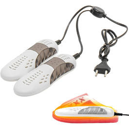 Електричний сушильник для взуття: сушильник для черевиків, гірськолижних черевиків, кросівок, сушильник для походів, дезодоратор, білий