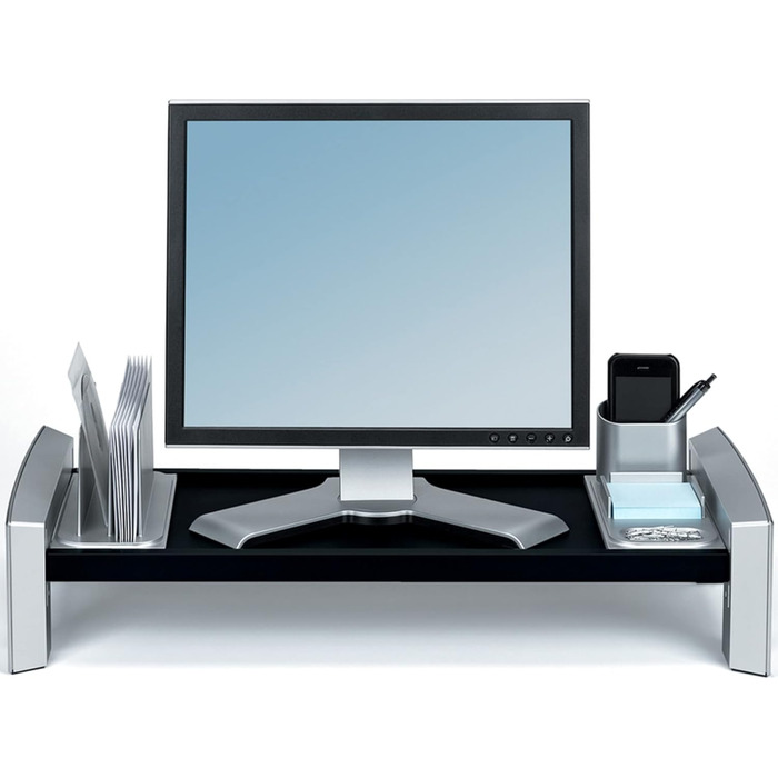 Підставка для монітора Fellowes Professional Series, чорна/антрацит, ергономічна робоча станція для плоских екранів