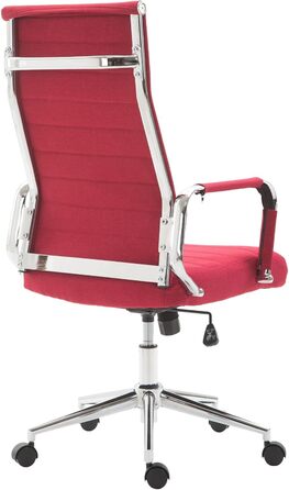 Крісло офісне Kolumbus, тканина, ергономічне, для довготривалої роботи, ігрове, для дому та офісу, червоне