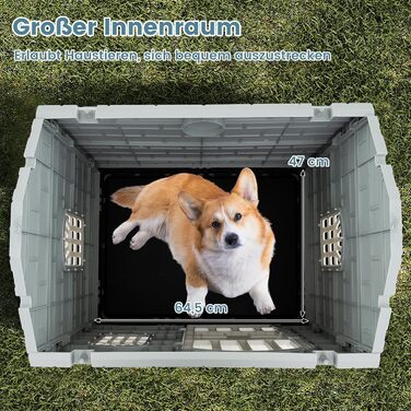 Будка для собак GOPLUS Outdoor, вологостійка з замком, 3 вікна, похиле дах, клітка для собак Indoor, будиночок для тварин вдома для собак та котів (зелена)