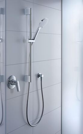 Душова лійка Duravit Universal з 3 режимами (Rain, Intense, Soft), ручна душова насадка Ø 110 mm, економія води MinusFlow, легко чиститься, хром