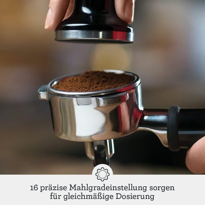 Sage - The Barista Express - Fully Automatic Coffee Machine with Manual Milk Frother - Brushed Stainless Steel
