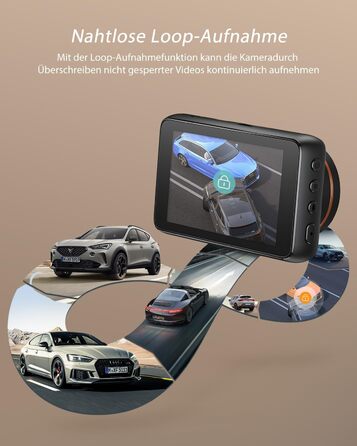 iZEEKER 4K відеореєстратор для авто, 2160P WiFi, 32GB карта, нічне бачення, Loop-запис, G-сенсор, 24h паркінг, WDR