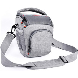 Водонепроникна сумка для камери FOSOTO з дощовиком: DSLR/SLR, Canon, Sony, Nikon, Fujifilm, сіра