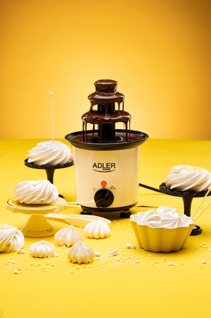 Шоколадний фонтан Adler AD4487, білий, 30 Вт