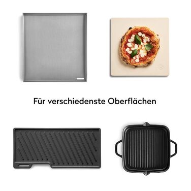 Інфрачервоний термометр BURNHARD з подвійним лазером, -50 – 550 °C, з функцією утримання, регулюванням випромінювання, для піцокаменів та грилів