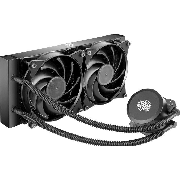 Система водяного охолодження Cooler Master MasterLiquid Lite 240 - 240мм, з подвійною помпою та вентиляторами 120мм