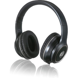 Навушники Bresser Bluetooth Over-Ear з мікрофоном для геймінгу та дзвінків, 3.5 мм, білий (чорний), до 8 годин роботи