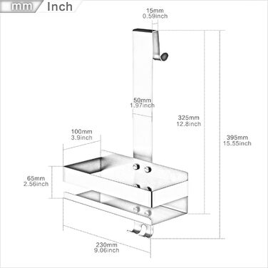 Kelelife Shower Shelf for Hanging, Gold Shower Shelf No Drilling, Stainless Steel Shower Shelf with Hooks for Frameless Glass Door, Shampoo Holder for Shower