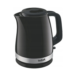 Електричний чайник Tefal Delfini KO150F30, 2400 Вт, 1,5 л, чорний