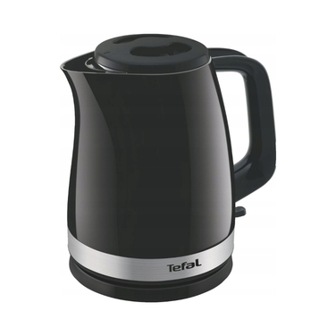 Електричний чайник Tefal Delfini KO150F30, 2400 Вт, 1,5 л, чорний