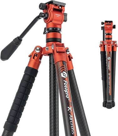 Штатив Fotopro Carbon X-Aircross 3: Легкий, 151 см, 360° Кулькова Голова, для Камери, Відео, 10 кг, Синій