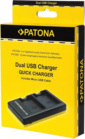 Набір аксесуарів Sony Alpha 6000/6300/6500: 2 акумулятори та USB зарядний пристрій (сумісний з NP-FW50)