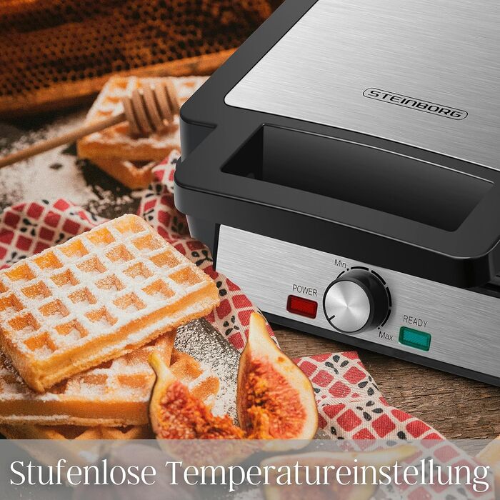 Електричний вафельниця XXL з 4 голівками, 1200 Вт | Вафельниця, Paninigrill, тостер для вафель, електрогриль | Вафельниця XXL