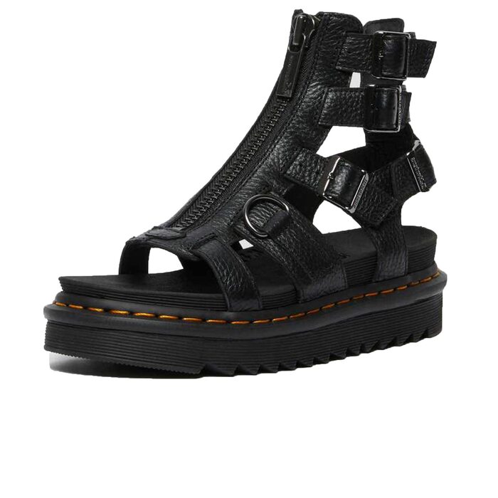 Сандалі Dr. Martens Olson Mädchen Schwarz Tante Sally 40 EU - Чорні шкіряні сандалі для дівчаток