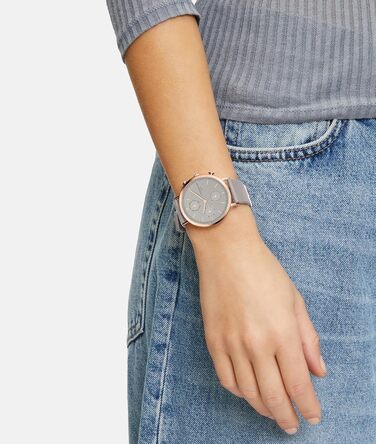 Годинник Liebeskind Berlin для жінок – круглі багатофункціональні годинники 38 мм – браслет із нержавіючої сталі або шкіри – водонепроникність 5ATM. Елегантний дизайн (Бежевий)