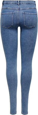 Джинси скінні жіночі ONLY Paola HW Sk DNM Azgz878 Noos, середній блакитний денім (S / 32L)