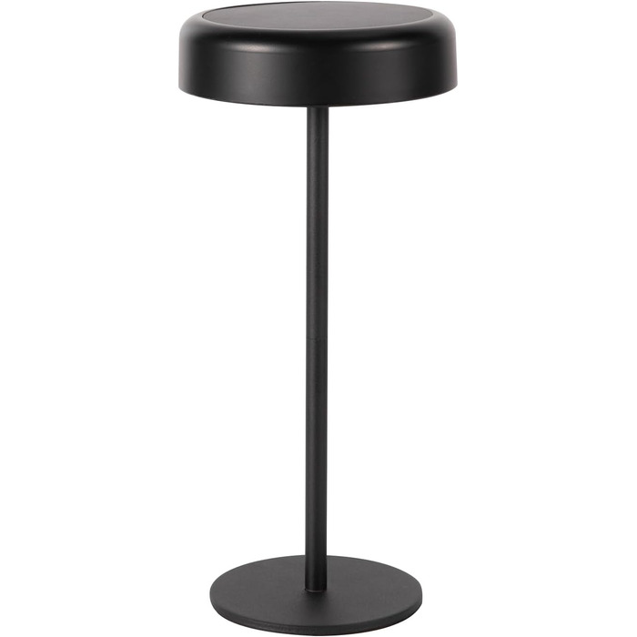 Настільна лампа на сонячній батареї з акумулятором LED, 2 шт, чорна. Бездротова, з димером, USB зарядка, IP44 для дому та вулиці