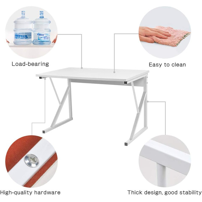 Поличка для мікрохвильової печі та кухонних приладів, органайзер для кухні (дуб/3 яруси) (білий/2 яруси)